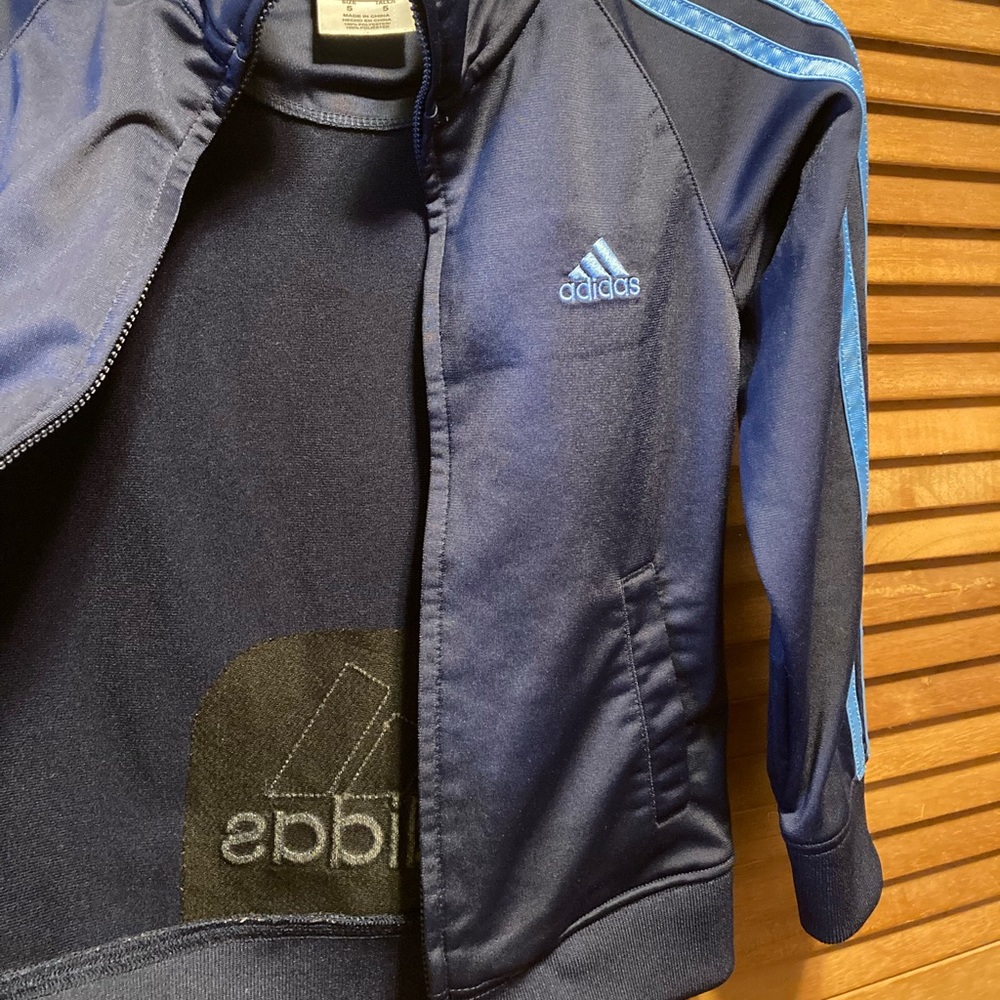 Adidas Navy Blue & Light Blue Jacket - Picture 7 of 12